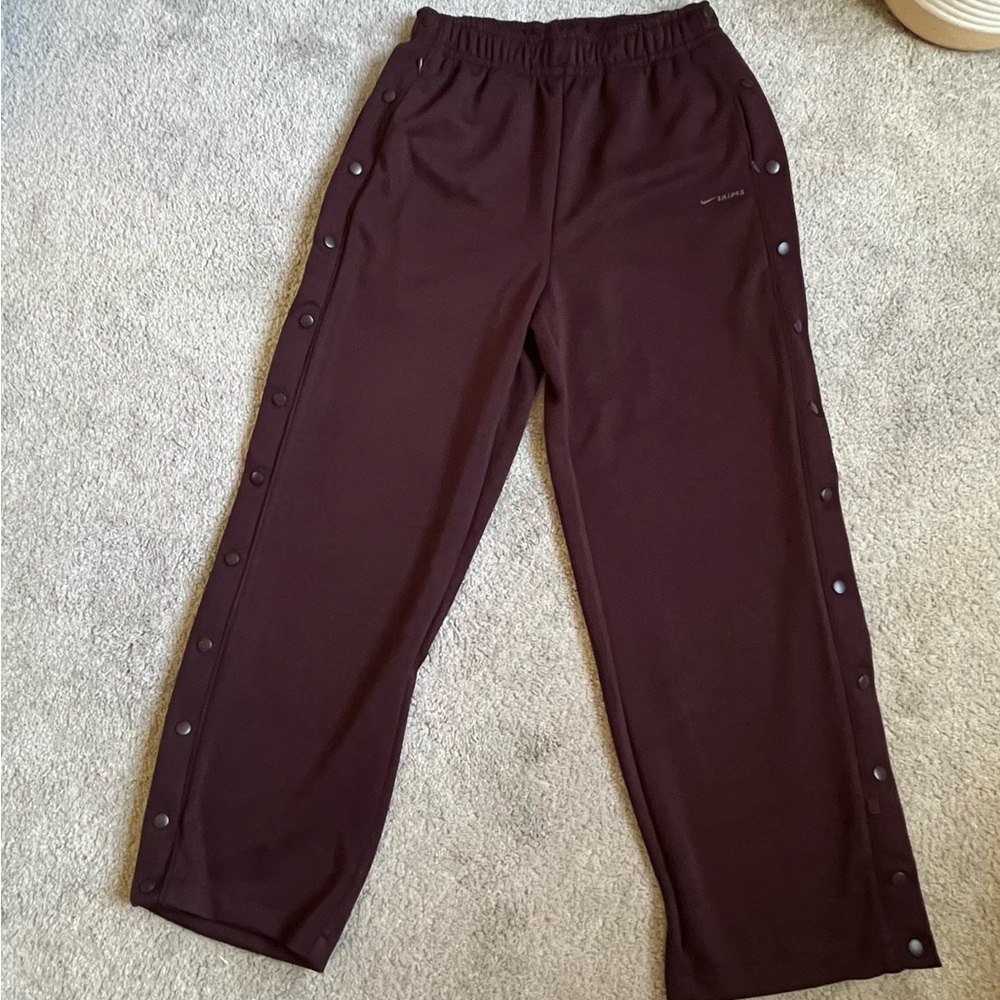 NWOT NIKE x SKIMS Women’s Matte Tricot Side Snap Pant-Currant- S (Oversized) - Picture 2 of 7